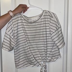 Striped tied tshirt
